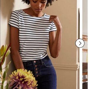 EUC Boden Breton Short Sleeve Top